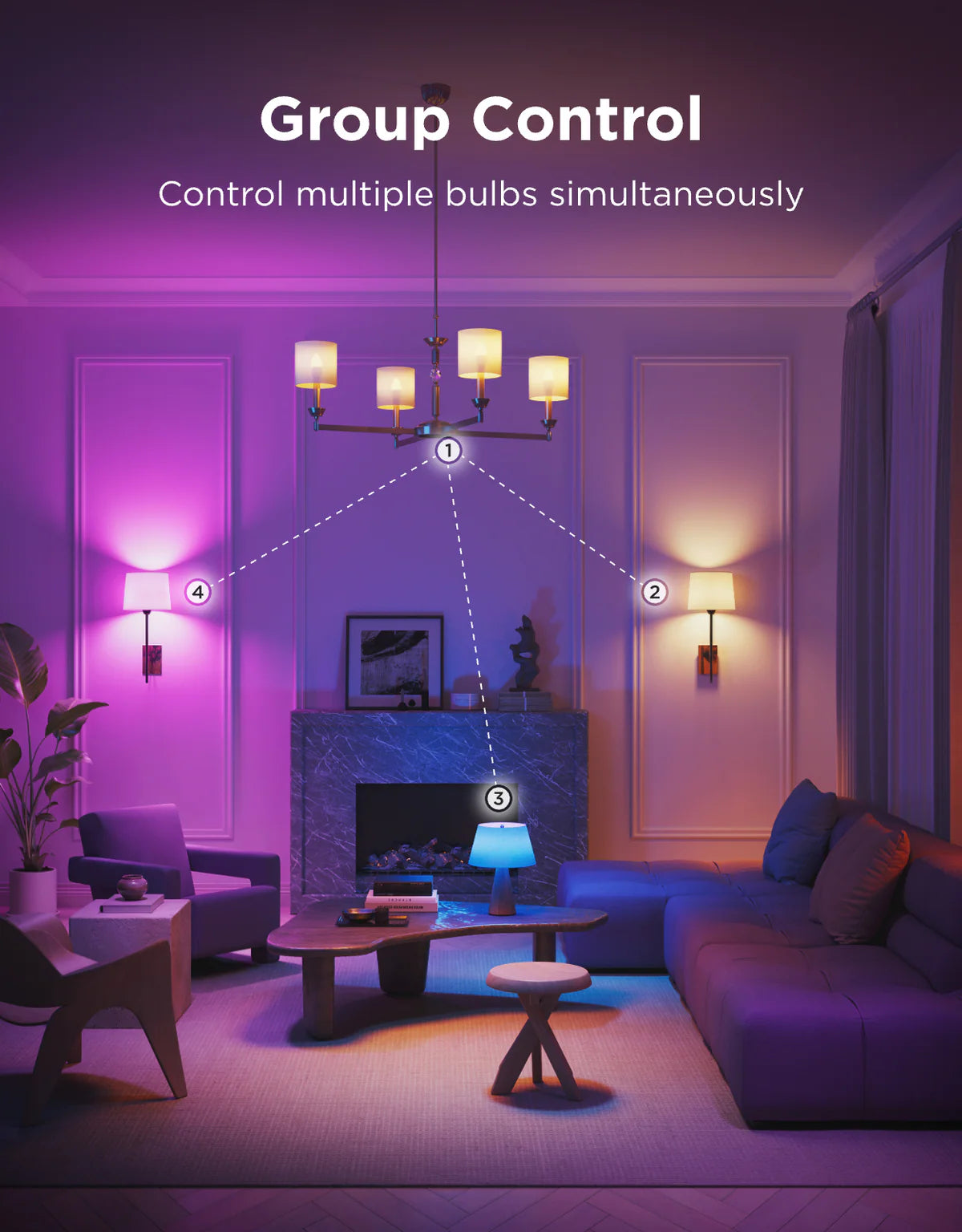 Govee Smart E14 Dimmable LED Light Bulbs