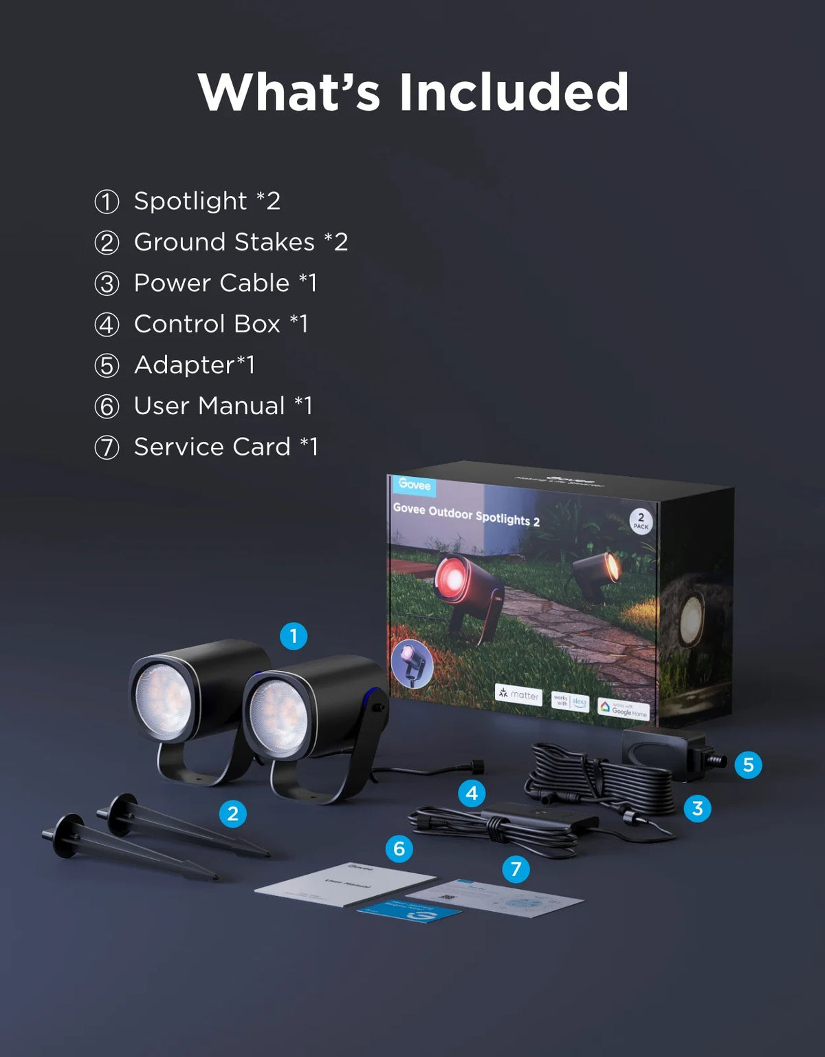 Govee Outdoor Spotlights 2