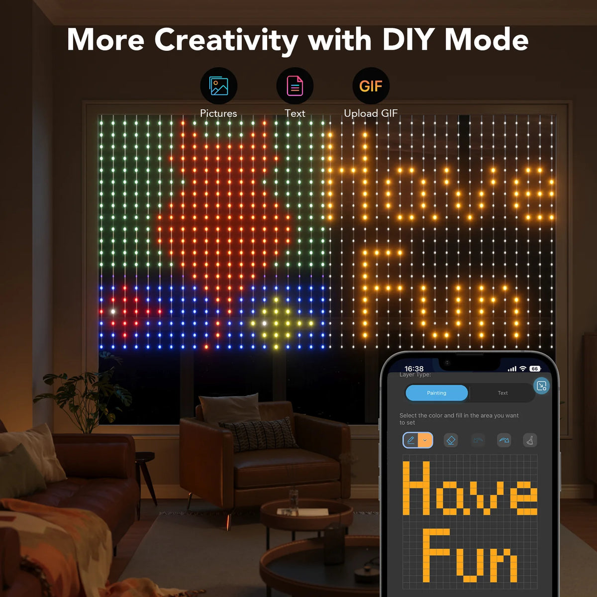 Govee Curtain Light Netflix Edition (1.5m x 1.5m)