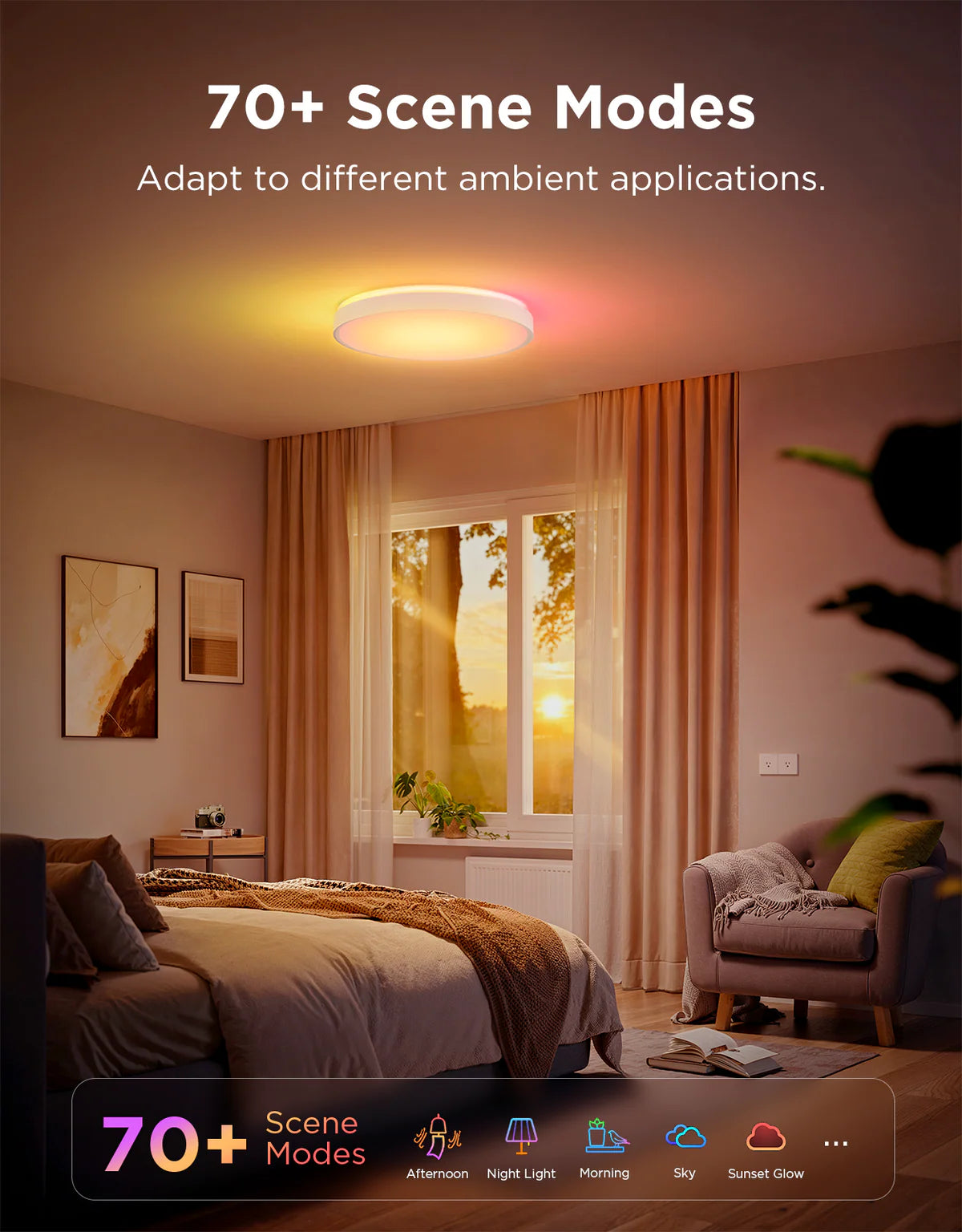 Govee 18-Inch RGBICWW Smart Ceiling Light Pro