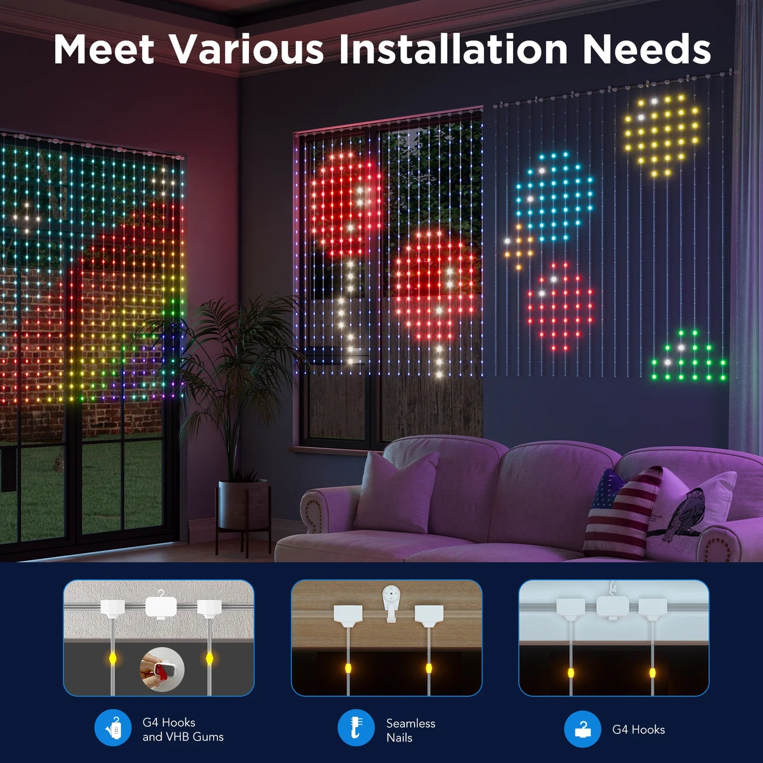Govee Curtain Light Netflix Edition (1.5m x 1.5m)