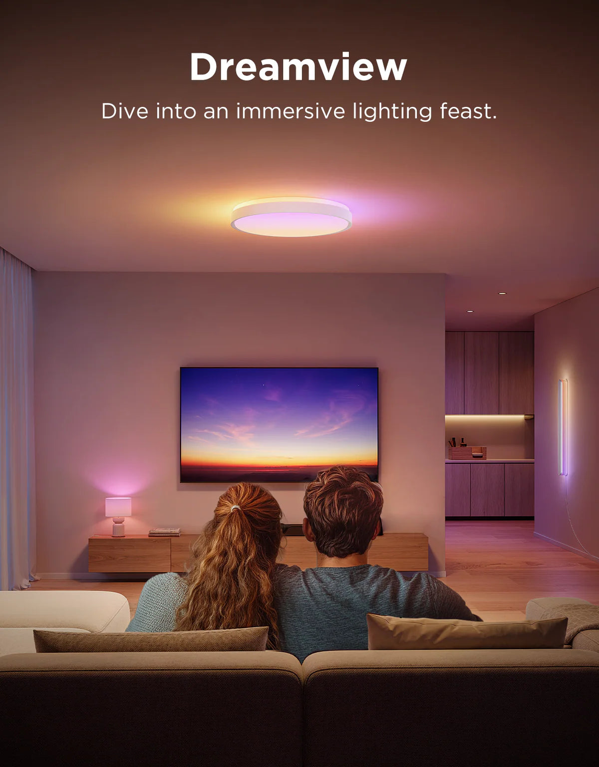 Govee 18-Inch RGBICWW Smart Ceiling Light Pro