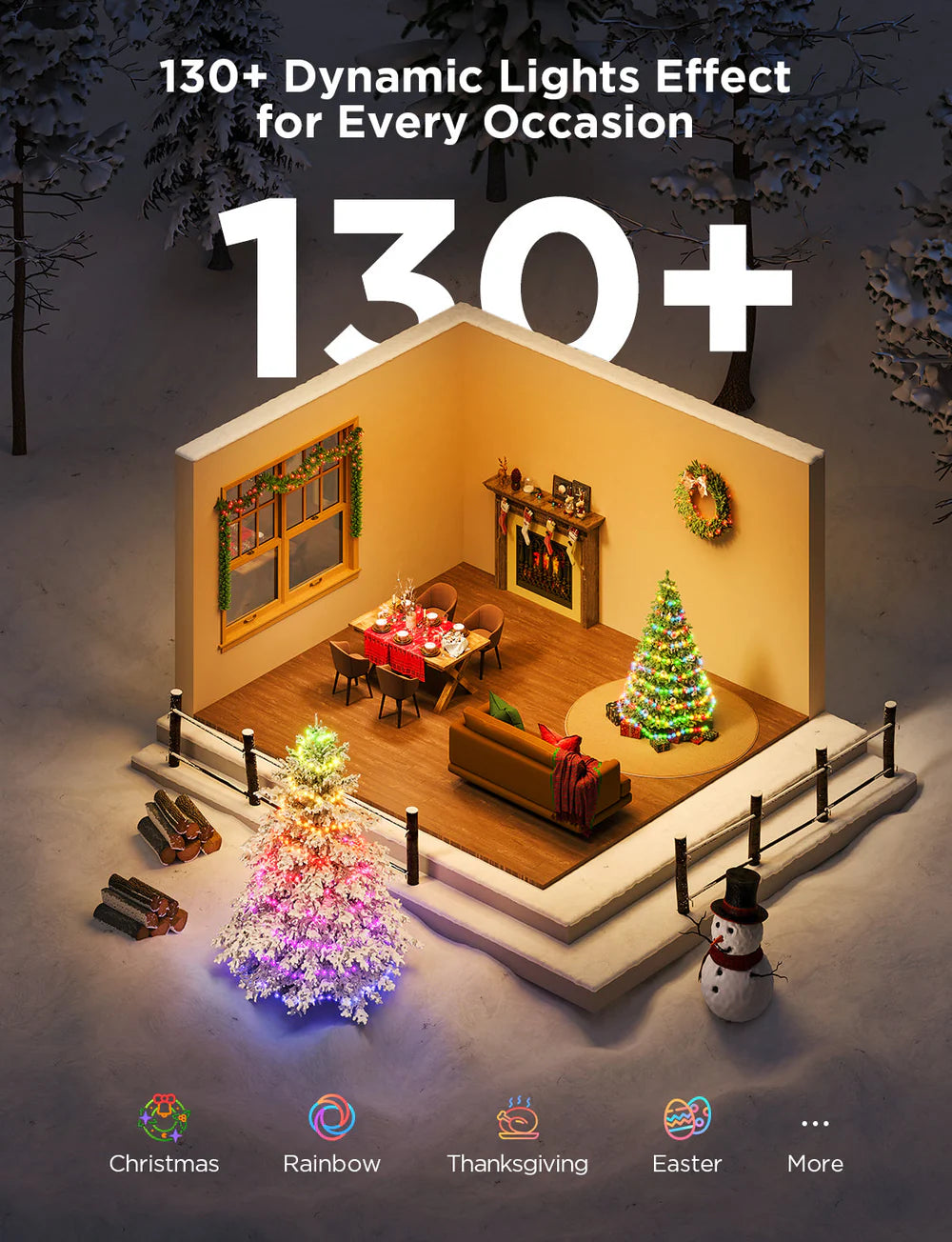 ⁠Govee Christmas Tree String Lights 2S