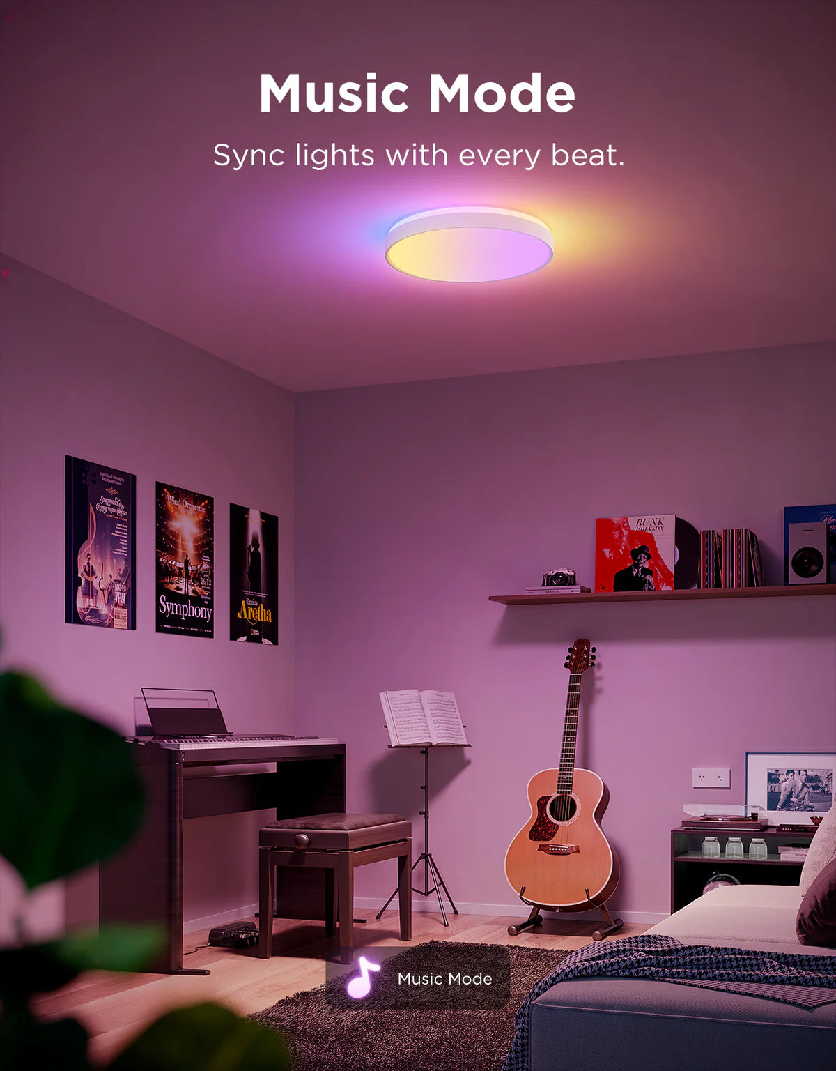 Govee 18-Inch RGBICWW Smart Ceiling Light Pro