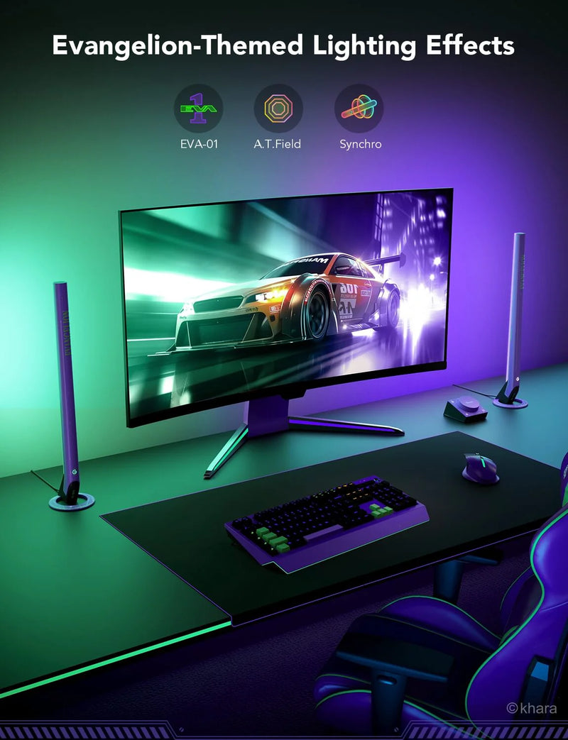 Govee RGBIC Wi-Fi Gaming Light Bars with Smart Controller