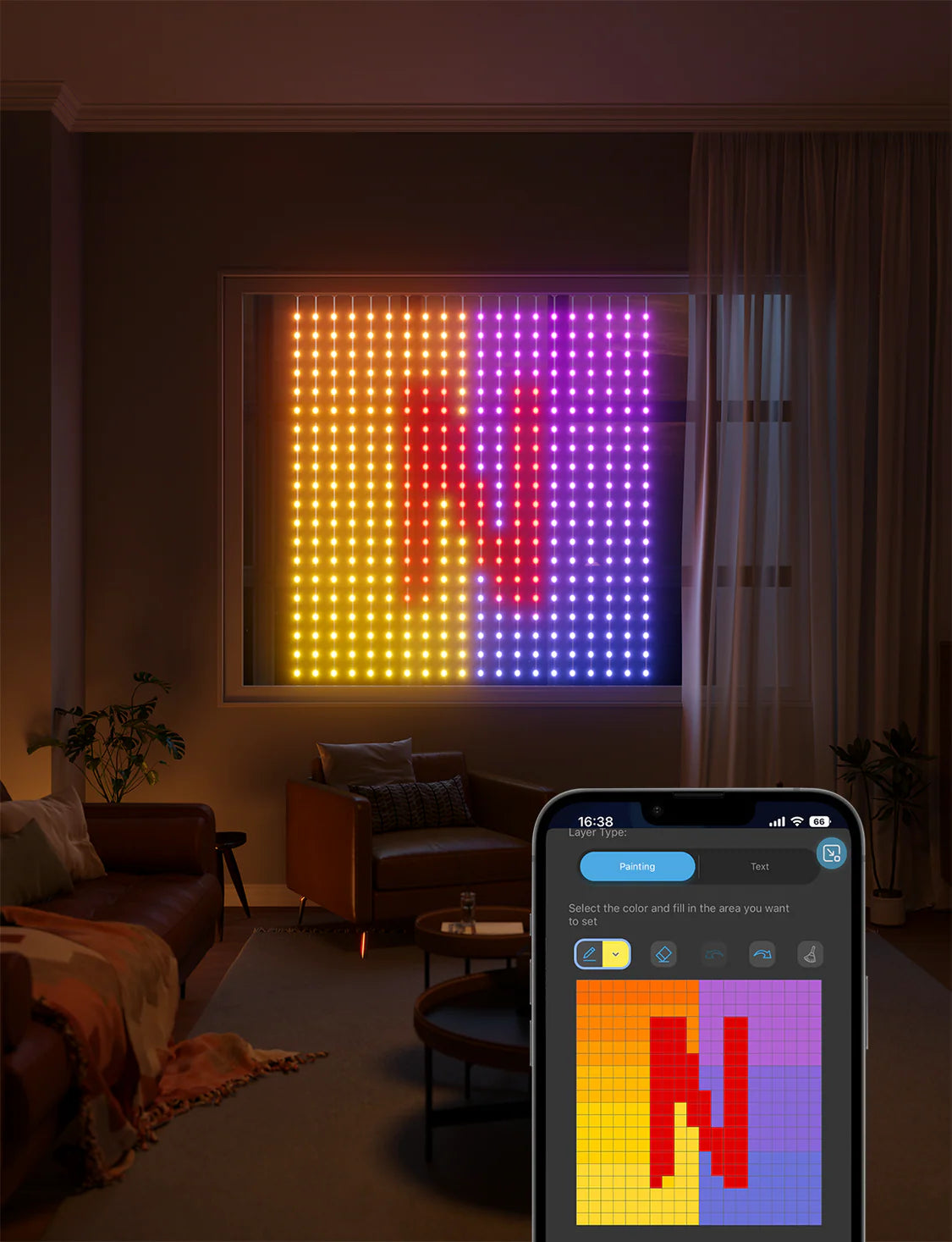 Govee Curtain Light Netflix Edition (1.5m x 1.5m)