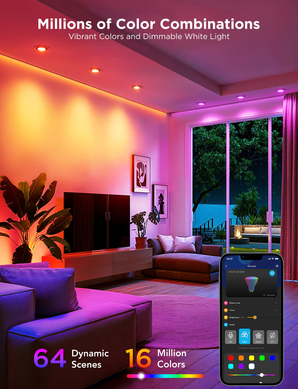Govee RGBWW Smart Light Bulbs GU10
