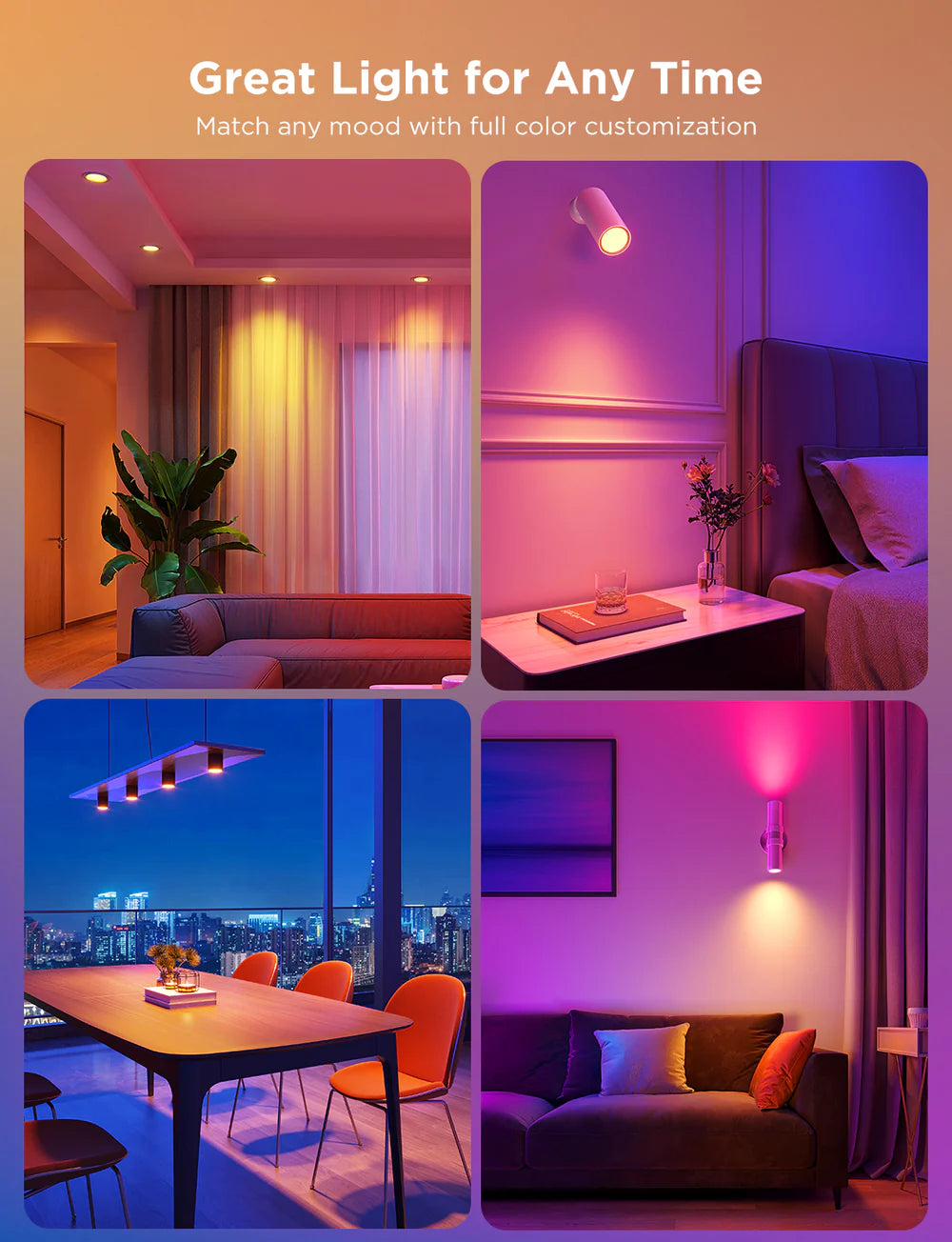 Govee RGBWW Smart Light Bulbs GU10