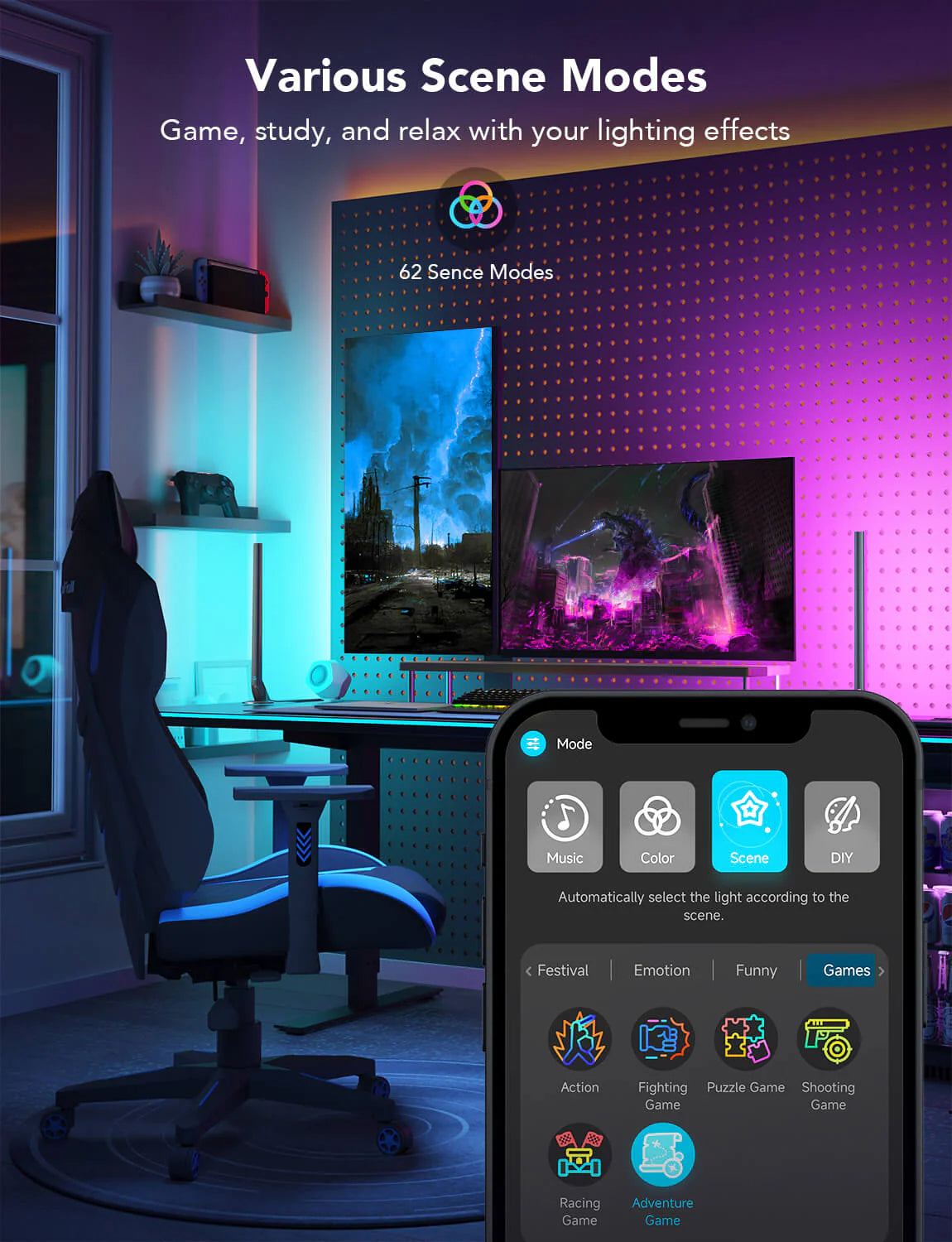 Govee RGBIC Wi-Fi Gaming Light Bars with Smart Controller – dbgtech Store