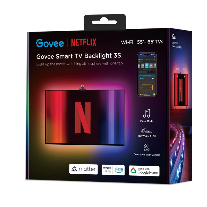 Govee Smart TV Backlight 3S Netflix Version (55-65 inches)