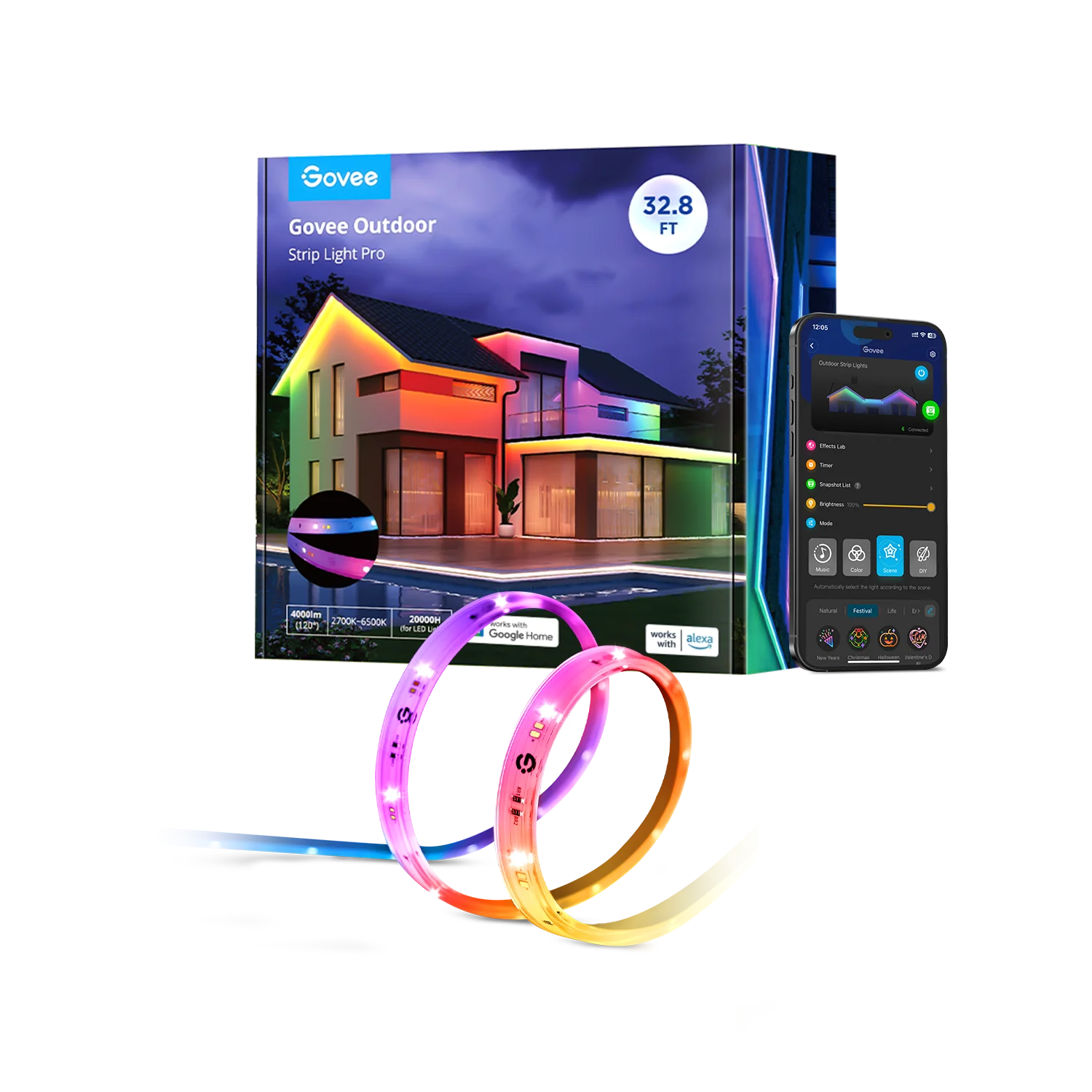 Govee RGBICWW Outdoor LED Strip Lights