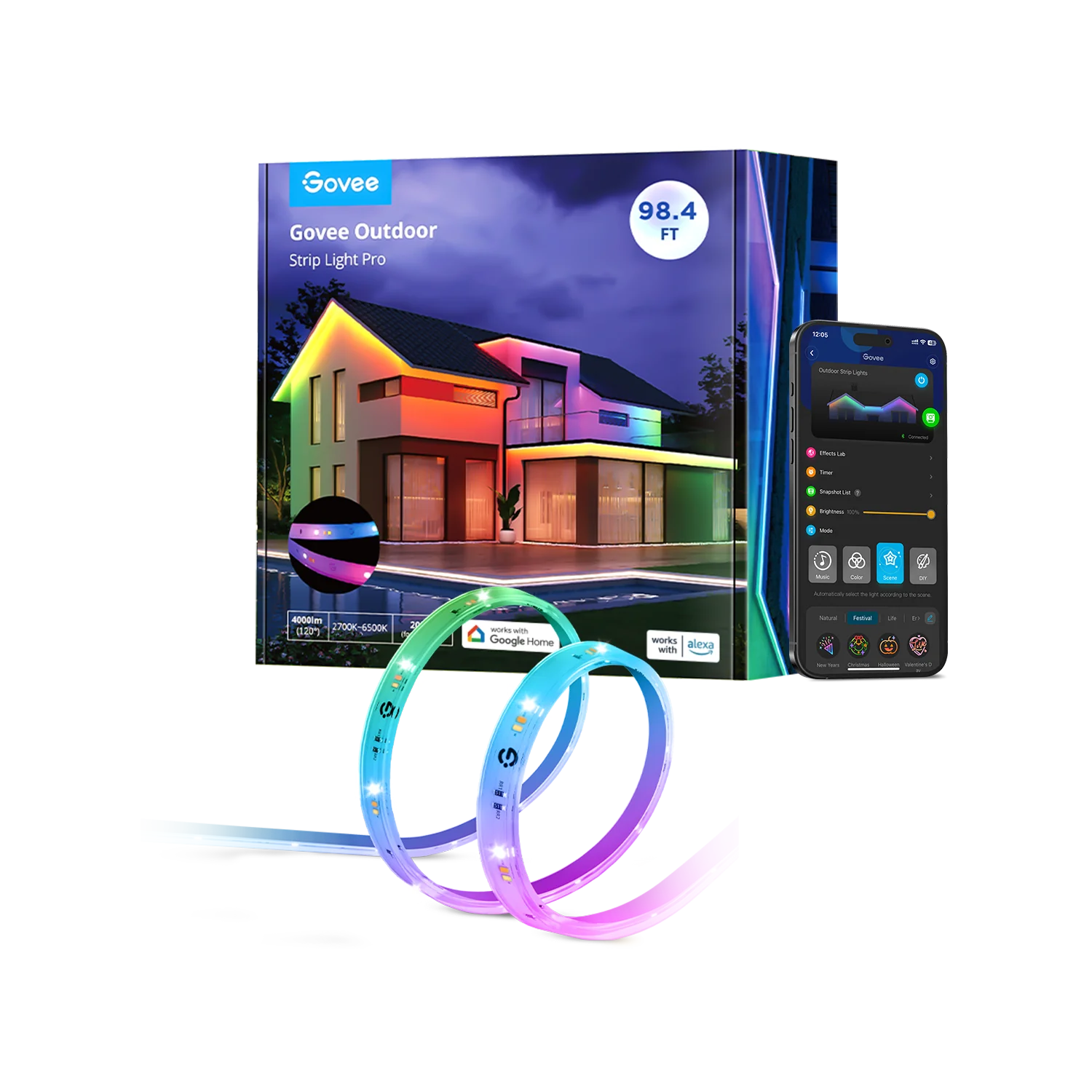 Govee RGBICWW Outdoor LED Strip Lights