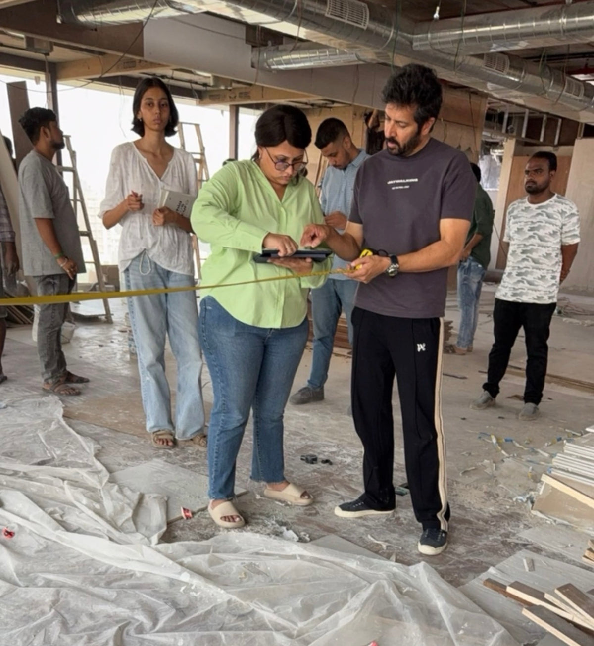 On site with Kabir Khan — designing his office automation
