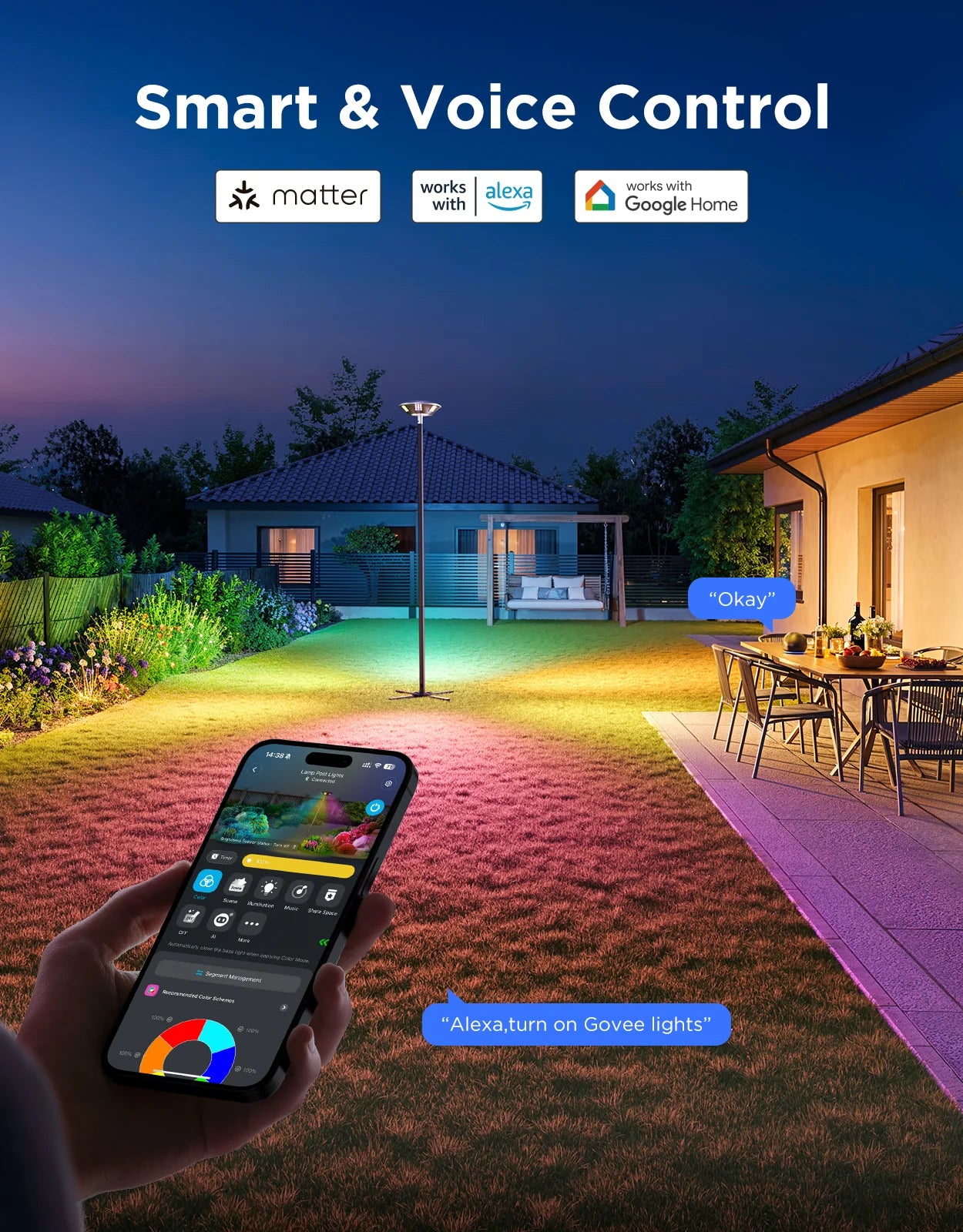 New Govee Outdoor Lamp Post Lights