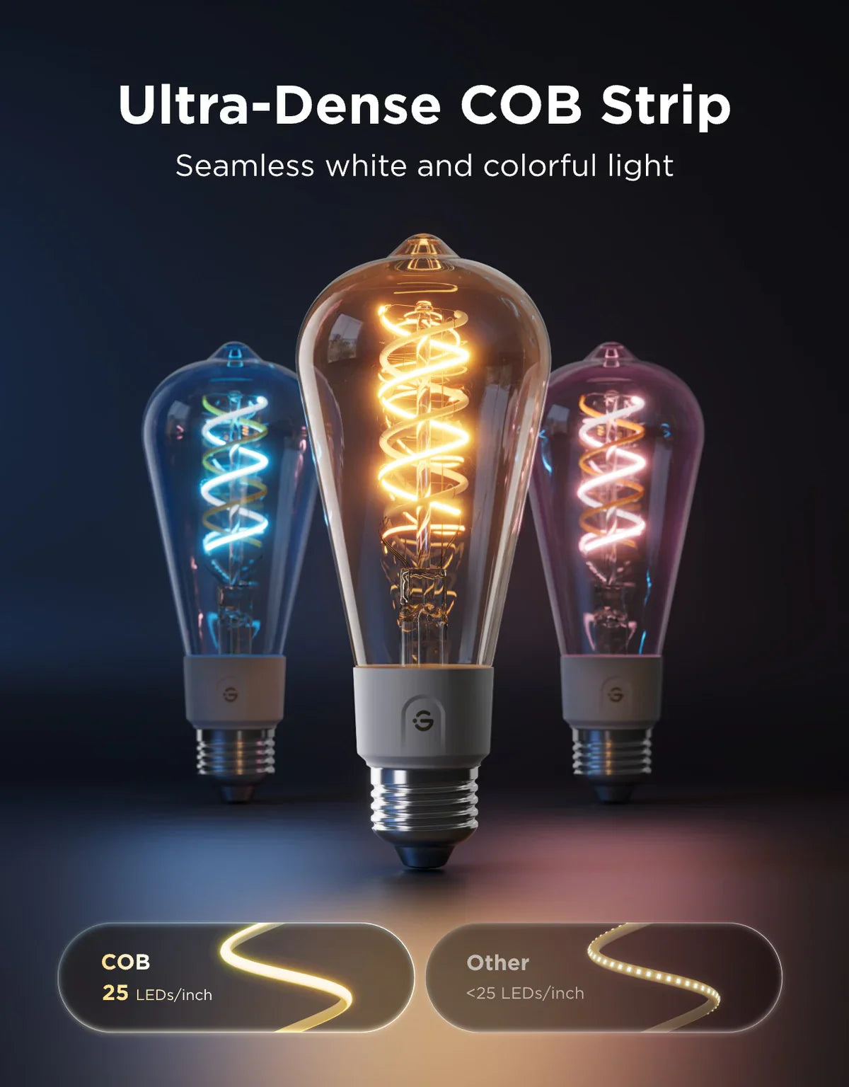 Govee E27 Smart Edison Light Bulb 500lm