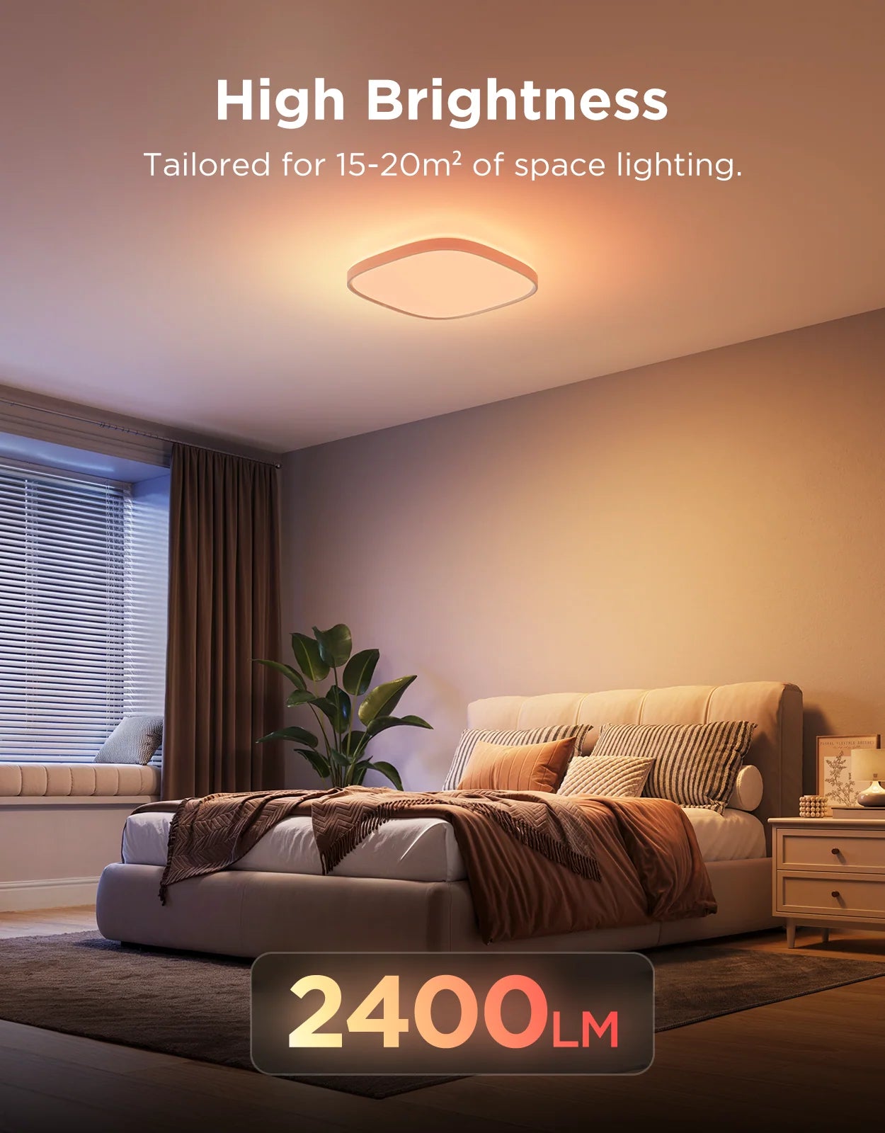 Govee 12 inch RGBWW + RGBIC Square Smart Ceiling Light